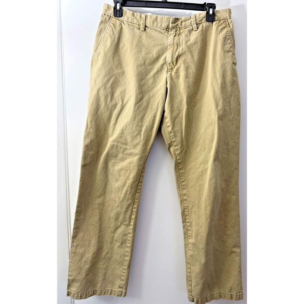 Old Navy Tan Chinos Khakis Dress Pants Casual Men's 36 long tall 34 inseam Loose